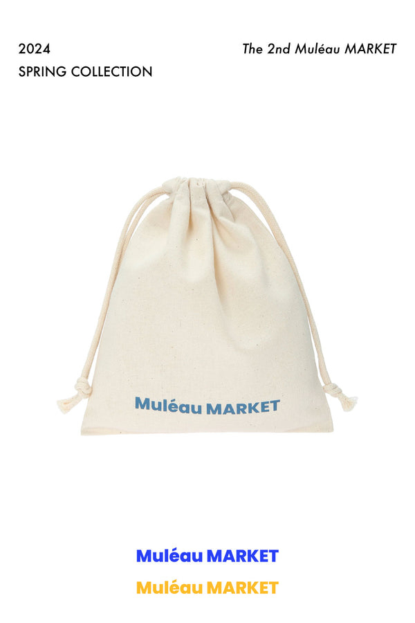 [4月3日19時発売] Muléau Market Drawstring Logo Pouch