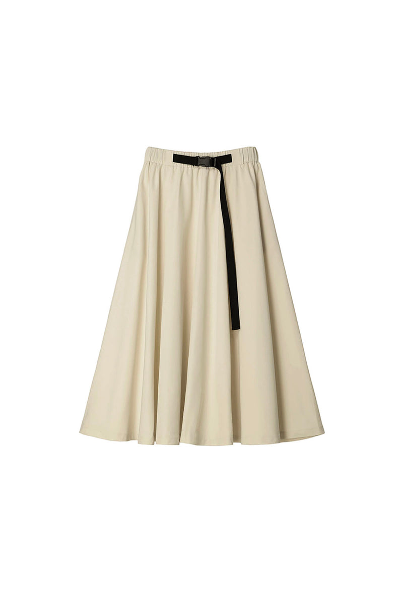Buckle Flare Skirt