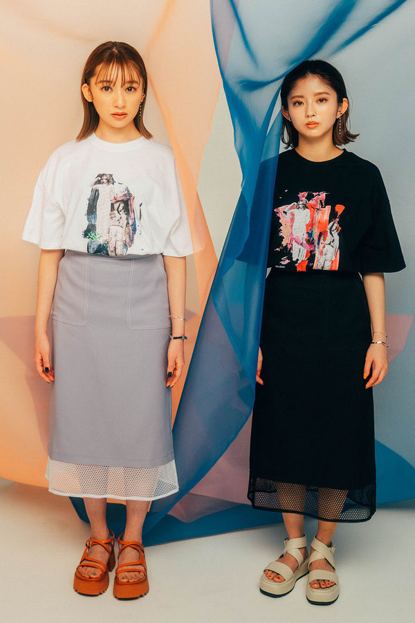 [Muléau Collection of Shiori Sato] Mesh Hem Skirt